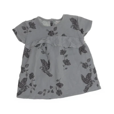 Zara BabyGirl, Kleid, Größe: 68, Grün, Blumen, Sweat, Mädchen #ZDU - Bild 1 von 4