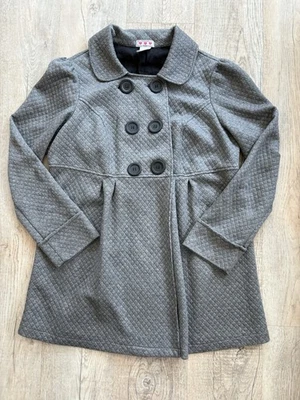 Three Pink Hearts Trixxi Women’s 2XL Babydoll Gray Waffle Quilted Coat - Image 1 of 4