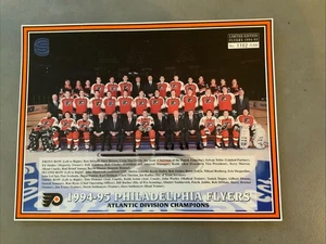 1994 Limited Edition Team Photo Roster Sheet Philadelphia Flyers Buffalo Sabres - Picture 1 of 3