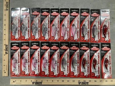 Lote de 20 Crankbaits Berkley Money Badger - Talla 5 y 6,75 - Colores Mezclados - Nuevos Foto 1 de 4