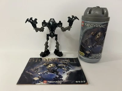 Lego Bionicle Onua 2001 conjunto negro 8532 100 % completo con bote manual ⚫️ Foto 1 de 4