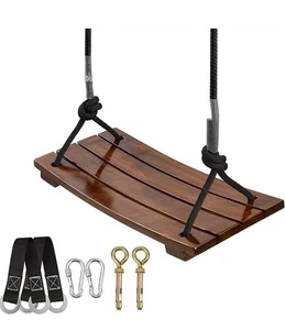 PELLOR Holzschaukelsitz, Antikorrosive Holzschaukel Baumschaukeln aus... - Bild 1 von 3