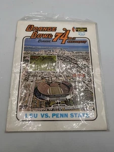 1974 Orange Bowl LSU TIGERS vs PENN STATE NITTANY LIONS Football Program - Picture 1 of 14