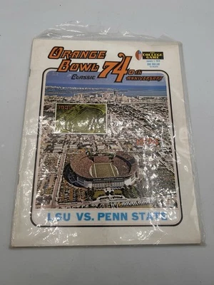 1974 Orange Bowl LSU TIGERS vs PENN STATE NITTANY LIONS Football Program - Image 1 of 4
