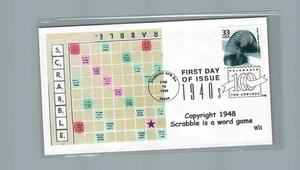1999  First day Cover #3186m Slinky Craze Scrabble WII cachet - Picture 1 of 2