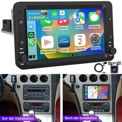 KAM+ Autoradio Für Alfa Romeo 159 Sportwagen Brera Spider Android 15 Carplay GPS - Bild 1 von 4