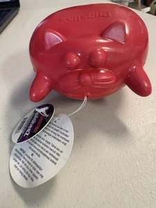 Chomper - Pugslie’s Squisheez Toy For Your Large Dog - Red Cat - Picture 1 of 4