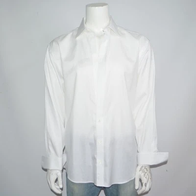 JOS A BANK Reserve Royal Oxford Tuxedo White French Cuff Dress Shirt 17 - 35 - Image 1 of 3