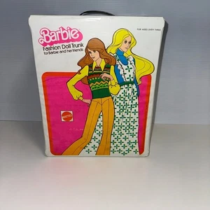 Barbie 1975 Vintage Doll Case Trunk Clothes Doll Storage Case Bag Rare! Mattel - Picture 1 of 24