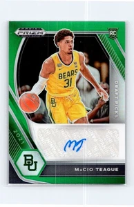 2021 Panini Prizm Draft Picks #DP-MCT MaCio Teague Autographs Green - Picture 1 of 2