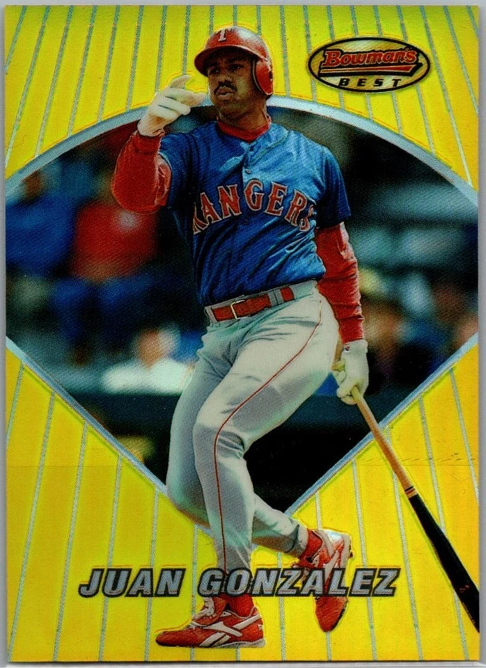 1996 Bowman's Best - Juan González #58 Refractor Texas Rangers - Image 1 of 2