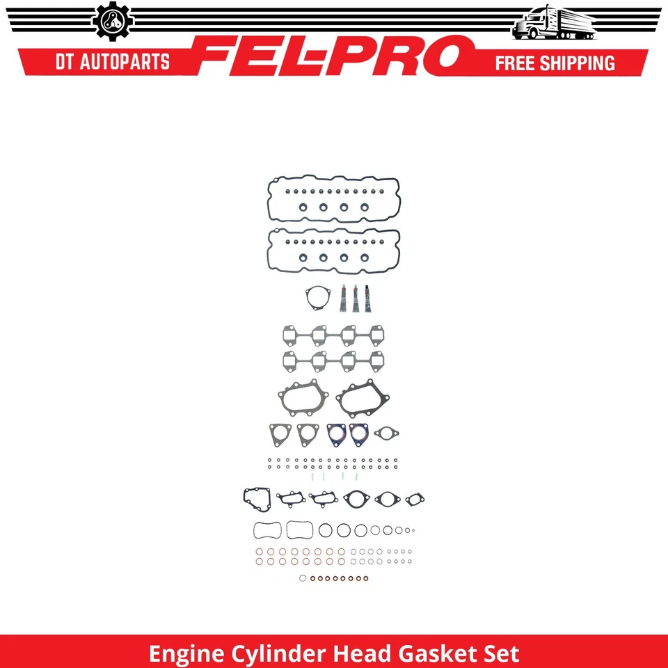 Juego de juntas de culata de motor Fel-Pro para GMC Sierra 2500 HD 2001-2004 6,6 L V8 Foto 1 de 1