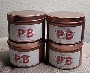 4 Pack - Trader Joe's Peony Blossom Candle in Rose Gold Tin with Lid 5.7 oz - Picture 1 of 2