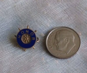Honor Blue Ship Steering Wheel Pin - Picture 1 of 2