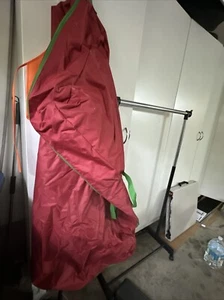 Christmas Artificial Tree Rolling Storage Bag Heavy Duty 53in Long Red/Green - Picture 1 of 2