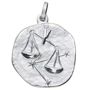JOBO Anhänger Sternzeichen Waage 925 Sterling Silber matt Sternzeichenanhänger - Picture 1 of 1