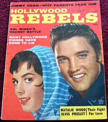 ELVIS PRESLEY COVER + story  Hollywood Rebels (1957, #1) movies  Nat Wood   Dean - Image 1 of 4