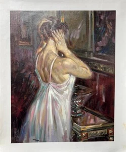 Sebastia Boada Coquette Hand Signed Limited Giclee on Canvas Women Sensual - Picture 1 of 3