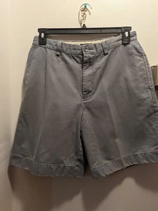 J Crew Men's 32 Gray 9 Inch Chino Shorts Slightly Distressed - Picture 1 of 7