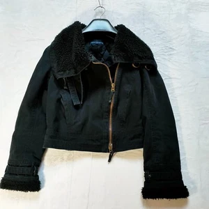 French Connection Women's Jacket Cropped Black Size 8 - Picture 1 of 7