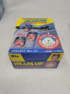 1990 Topps Baseball Heads Up! Baseball Stars w/Box - 24 of 24 Packs - Griffey? - Picture 1 of 2