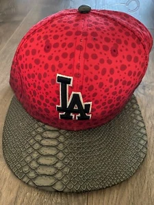 NEW ERA 9FIFTY STRAPBACK MLB BASEBALL LA L.A. LOS ANGELES DODGERS RED BLACK RARE - Bild 1 von 2