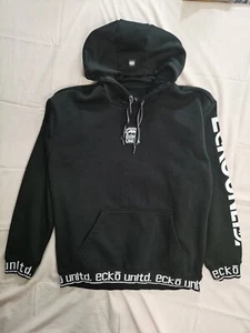 Vintage Ecko Unltd Men's Full Zip Black Y2K Hoodie XL - Picture 1 of 9