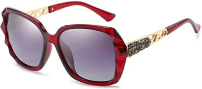 Женские солнцезащитные очки Aoofiv Classic большие поляризованные квадратные защита UV400  - Изображение 1 из 4