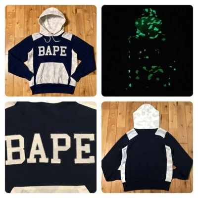 Brilla en la oscuridad BAPE City camuflaje jersey sudadera con capucha A Bathing Ape talla M Foto 1 de 4