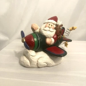 Statua di Natale Eddie Walker Babbo Natale in aereo Midwest of Cannon Falls 1998 - Foto 1 di 8