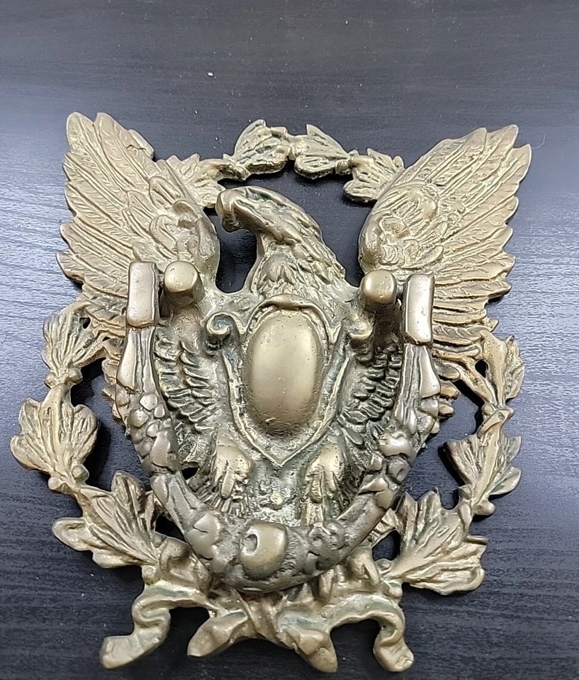 American Eagle Door Knocker Gold colorl Original Home Decor Antique Cast Iron  - Image 1 of 3