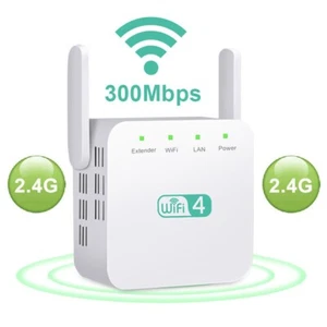WiFi Range Extender Repeater Wireless Amplifier Router Signal Booster 300Mbps US - Picture 1 of 7