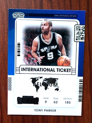 2021-22 NBA Panini Contenders Tony Parker International Ticket Insert #2 - Image 1 of 2