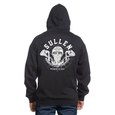 Sullen Art Collective Bobbers and Choppers Mens Zipped Hoodie Biker Tattoo — 第 1/3 张图片