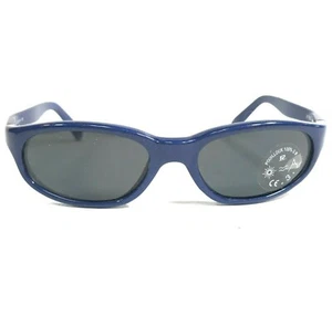 Vaurnet Kids Sunglasses POUILLOUX B700 Blue Round Frames with Gray Lenses - Picture 1 of 11