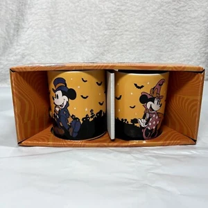Disney Halloween Mickey Vampiro Minnie Bruja Ratón Taza de Café Taza Set de Regalo Otoño - Imagen 1 de 7