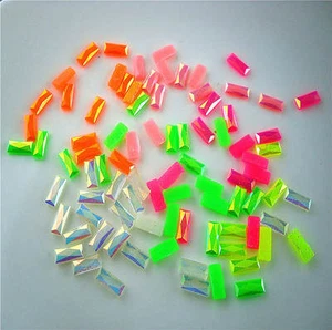 Hotfix Rectángulo 3x7mm Resina AB Cristal Espalda Plana Decoración Estrás 500 un. - Imagen 1 de 16