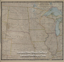1948 National Geographic Map North Central United States, Midwest