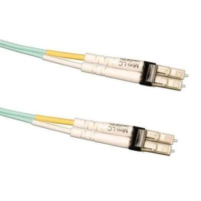 10Gb Duplex MM 50/125 OM3 LSZH Fiber Patch Cable (Mini-LC / Mini-LC) - Aqua 3m - Image 1 of 3