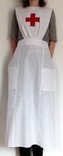 WW1 WWI style Nurse Full Apron Uniform Historical Costume