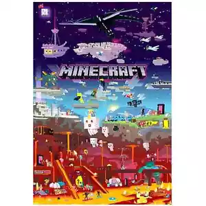 Minecraft Poster 'World Beyond'  1 Print • Official • New - Picture 1 of 5