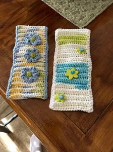 2 Stück Handarbeit gehäkelt Damen Stirnband Ohrenwärmer Boho Landhaus Kern Bauer  - Bild 1 von 7