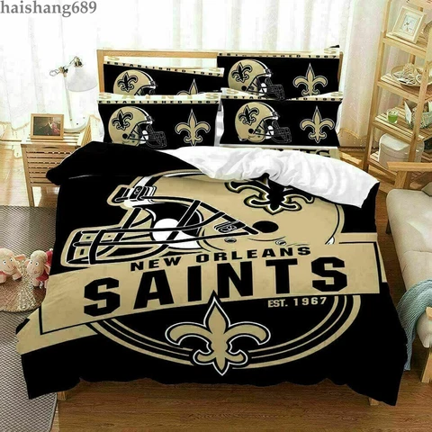 USA New Orleans Saints 3PCS Bedding Set Duvet Cover Pillowcases Comforter Cover Cover