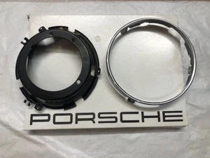 Porsche 911 912 early Hella headlight bezel and frame NOS rare OEM Hella parts - Picture 1 of 5