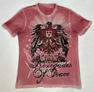 Express Crest Bird Renegades Of Peace Graphic T-shirt Men Small Y2K - Picture 1 of 8