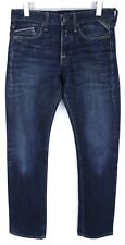 REPLAY M983 Jeans Men's W30/L34 Regular Fit Whiskers Faded Denim Blue