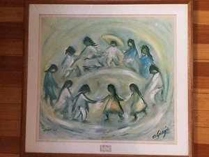 ETTORE "TED" DEGRAZIA "LOS NINOS" signiert vom Künstler Privatsammlung gerahmt - Bild 1 von 7