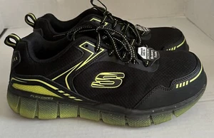 Zapatilla deportiva Skechers Work Telfin Rieg Comp Toe negra para hombre talla 7 antideslizante - Imagen 1 de 11