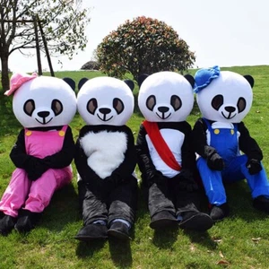 Panda Mascot Costume Suit Cosplay Party Game Dress Outfit  Halloween Adult - Picture 1 of 16