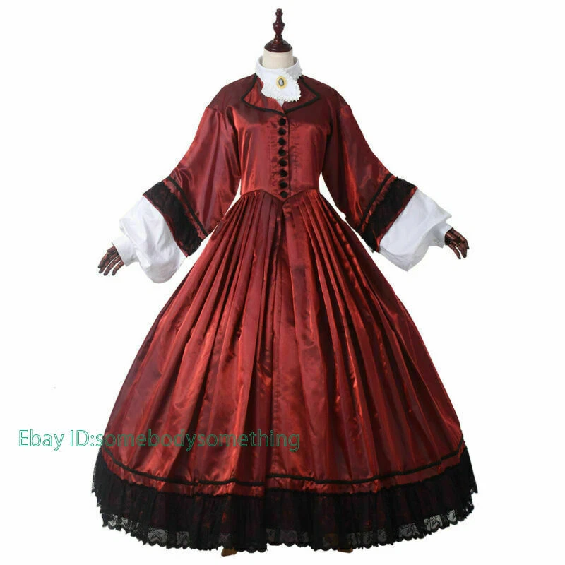 Women Ball Gown 18th Century Long Dress Historical American Civil War Dress - Image 1 of 4